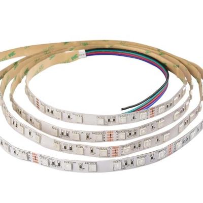 China Hotel SUNLITE 12v smd 5050 led strip control smart dream color flexible strip lights 5050 tira de luz rgb for building decoration for sale