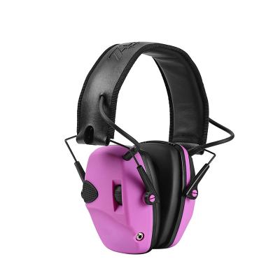 China High Quality Noisy Environment Electronic Ear Muff Professional Shooter Slim Cheap Electronic Purple Hunting Ear Muff For Outdoor Sport for sale