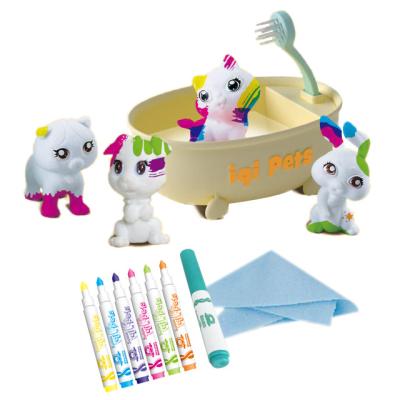 China 2022 DIY Colorful Water Rubbing Game Rub Tub Painted Tub Doodle Suction Educational Children's Pet Graffiti Toys For Children Gift BL1543365 for sale