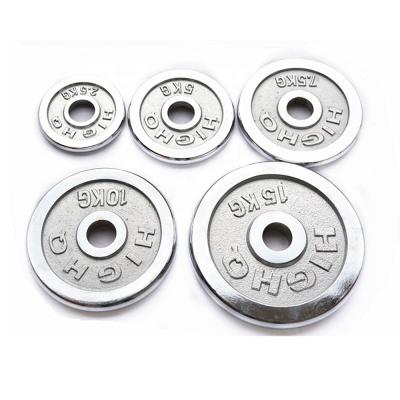 China Universal Wholesale Cheap Electroplating Barbell Piece Weight Board Gym Weight Board Electroplating Cast Iron for sale