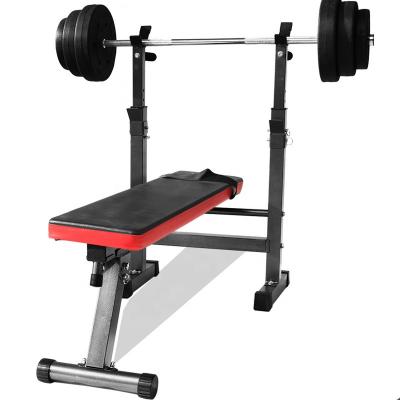 China Universal Multi Functional Folding Weight Bench Weight Bench Bed Barbell Frame Bench Pusher Squat Frame Fitness Equipment for sale