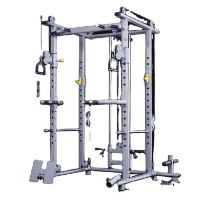 China Universal Multi Functional Home Cross Gym Fitness Crossover Cable 110kg Cable Trainer Blacksmith Machine For Home Gym Equipment for sale