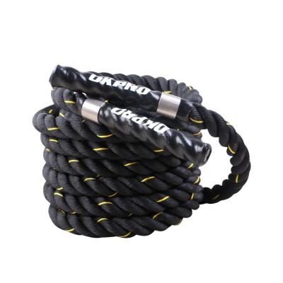 China High Tensile Polyester 25mm 38mm 50mm Craft High Tensile Polyester 25mm 38mm 50mm Wear Resistant Cross Fitness Rope Core Fitness Training Rope New For Home Gym for sale