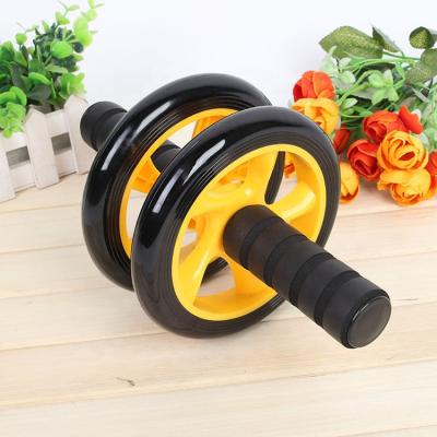 China Anti Slip Wheel Factory Direct Sales Household Silent Roller Abdominal Double Waist Abdominal Muscle Artifact Lightening Fitness 21.5X21.5X9.5cm for sale