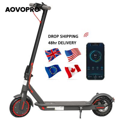 China LCD Display Screen + Original EU USA UK E-scooter LED Light AOVO M365 Pro New Arrival Power Shipping Foldable Electric Scooter 350w Battery Adult 2 Wheels for sale