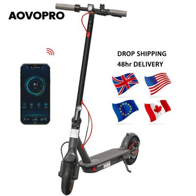 China Dropshipping EU LED light AOVOpro APP Germany warehouse M365 pro 2 wheels 350w 8.5inch electric scooter LCD display MI MI jia foldable scooter for sale