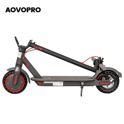 China LCD Display Screen + LED Light Aovopro DE BE PL Warehouse Drop Shipping Hot Selling E Scooter Battery 10.5ah 2 Wheel Folding Electric Scooters For Sale for sale