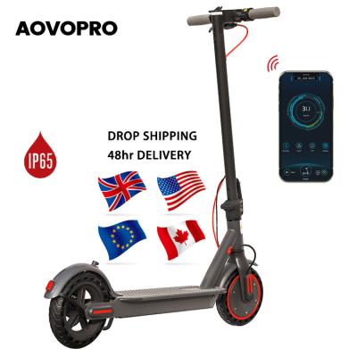 China LCD display screen + LED light AOVO used 350w X6 ES80 motor fold electric scooter UK dropship electric scooter UK warehouse price for sale for sale