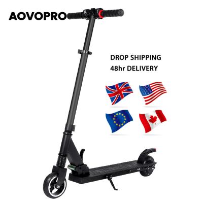 China LCD Display Screen + Mini 2 LED Light AOVOPRO Wheels Kids Kick Scooter Adjustable Foldable Kids Electric Scooter Wholesale EU USA UK Warehouse for sale for sale