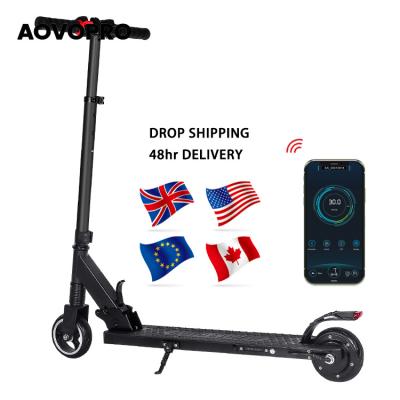 China Best Birthday EU USA Aovopro Mini Official R-U LED Light Gift Portable Kick E Scooter LCD Display Screen Foldable Electric Scooter For Kids for sale