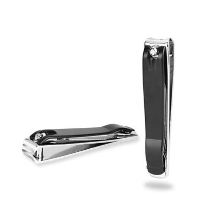 China Nail Clippers Wholesale Black Nail Cutter Factory Stainless Steel Edge Cutting Volume Cover Finger Nail Clippers for sale