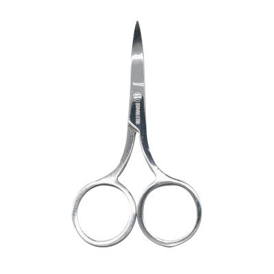 China Factory Direct Sale Stainless Steel Trim Eyebrow Makeup Scissors Comfortable Eyelash Make Up Safety Scissors for sale