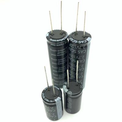 China Consumer Electronics Automobile Capacitor Energy Storage 2.7V Super Farad Capacitor Wholesale for sale