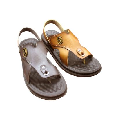 China Wholesale Waterproof Outdoor Casual Stylish Men's Leather Sandal for sale