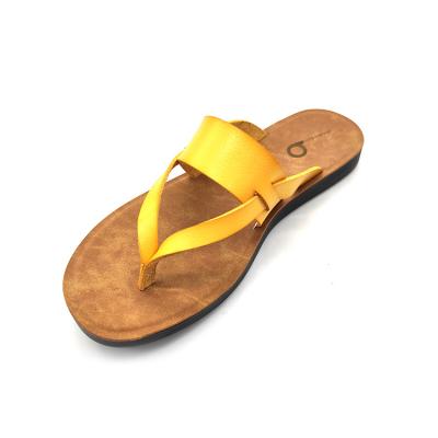 China Fashion Trend Multi Colors Lady Custom Leather Flip Flops Sandals Women for sale