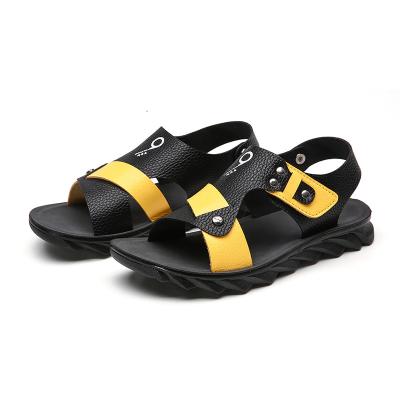 China New Boys Color Fashionable Contrast Sports Casual Sandals Anti-slippery, Beach Print Shoes, for sale