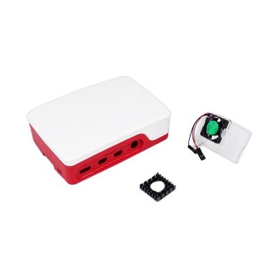 China Official Raspberry Pi 4 Case Raspberry Pi 4 Case Fan 15.3W USB-C Power Supply EU/US/UK Plug In Pi 4 Case for sale