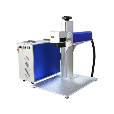 China Mini Type Portable Split Type Embedded Laser Marking Machine Gold Silver Nameplate Stainless Steel Copper Metal Deep Marking Machine for sale