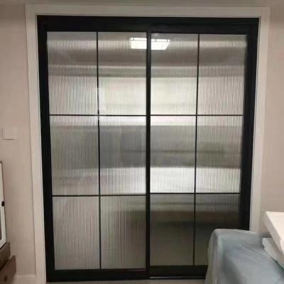 China Heat Insulation Triple Sliding Door Factory Patio Price Safety Glass Sliding Glass Door for sale