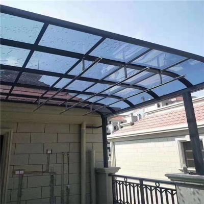 China Durable High Quality Large Size Aluminum Frame Panel Canopy Pool Glass Glass Outside Canopy Tent for sale