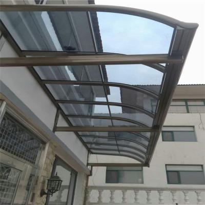 China Durable hot sale new design pool awning window roof aluminum glass awnings cover polycarbonate camping awning for sale