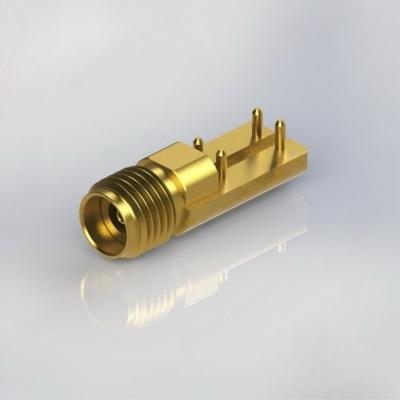 China conector coaxial de 3.5m m RF que suelda los conectores del RF de la precisión 34GHz en venta