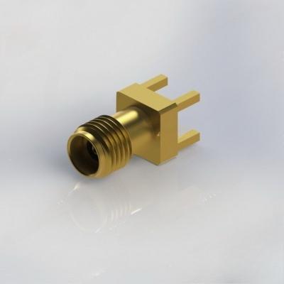 China 2.92 Female RF Coaxial Connector Through Hole 40GHz Amphenol 1521-60210 for sale