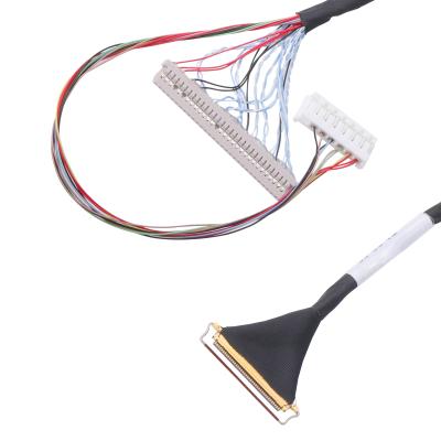 Cina Tipo accoppiamento orizzontale connettore micro-coassiale del cavo dei lvds dell'affissione a cristalli liquidi del passo di Pin Lvds Cable Assembly 0.5mm di abitudine 40 in vendita