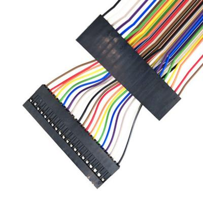 China De vlakke Kabel van het Regenbooglint, 1.27mm Dupont Lintkabel 20 Spelden Te koop