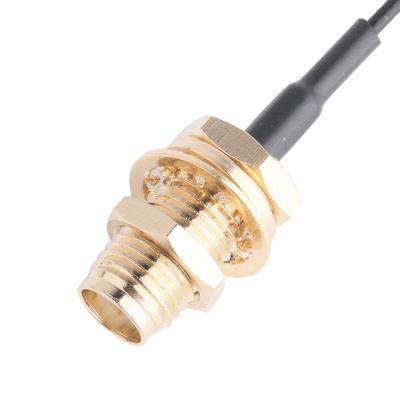 China Adaptadores de conector OEM ODM RF Conector de cabo coaxial Adaptador SMA-F-Jack para plugue personalizado à venda