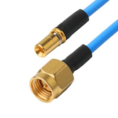 China Conector de RF Low PIM Coaxial Cable Assemblies Flexível TFT-5G-402 Double Shielded com Blue FEP Jacket à venda