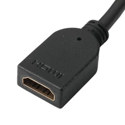 중국 남성 수직 19Pin HDMI-A에서 여성 19Pin HDMI LCD 케이블 커넥터 조립 판매용