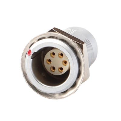 China Conector de autobloqueo de empuje-tirón Conector circular de la serie Z1 Conector industrial impermeable de 6 pines femenino en venta