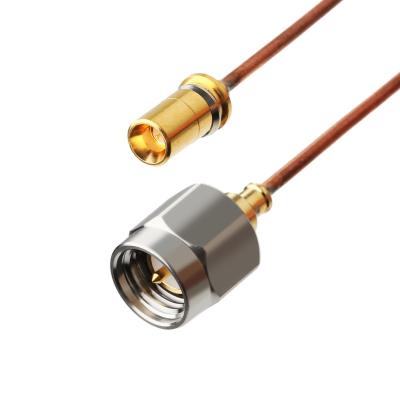 Chine Le câble coaxial semi-rigide de Rohs Vita 67 Smpm à prise droite vers Sma Male à prise droite Sro47 à vendre