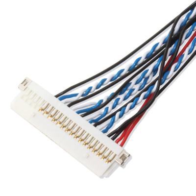 China Arnés de cable de encargo FI S20S 20pin, echada JAE Display Lvds Cable de 1,25 milímetros en venta