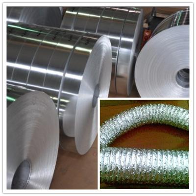 China Industriële Aluminiumfolie 8011 8079 0.08mm tot 0,11 mm voor Pijp & Buis met breedte 50mm tot 61mm Te koop