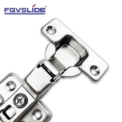 China Modern Furniture Hardware Cold Roll Iron Hardware Cabinet Hinge Full Covered Two Way Hinge For Cabinet for sale