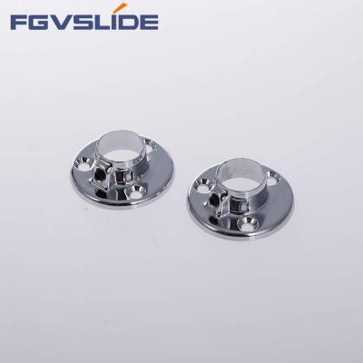 China Modern Furniture Accessories Fittings 16/19/25/50Mm Zinc Alloy Tube Support Rail Support Accessories Clothes Hanging Bracket for sale