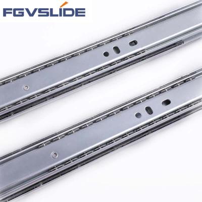 China Modern 3 fold type 35MM drawer slide ball bearing drawer slide rail for sale