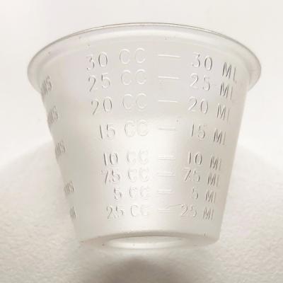 China Disposable Take Medicine Used 30ml Plastic Medicine Cup for sale