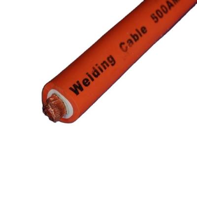 China ASTM copper inductor 4AWG orange rubber cable Insulated flexible Welding Cable for sale