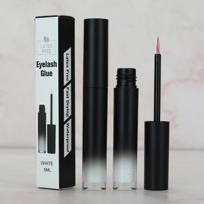 China Wholesale Waterproof Private Label Latex Glue Vegan Logo Black Eyelash Glue Free Logo Eyelash Glue With Box for sale