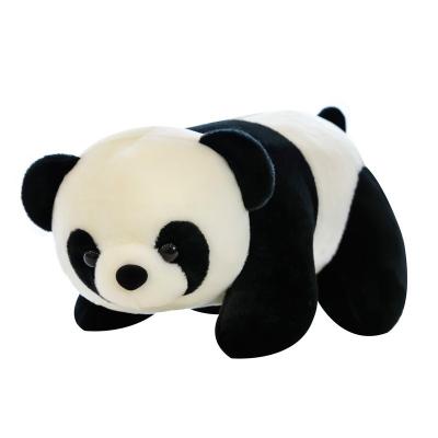 China 2022 Cute Lying Giant Panda Big Panda Plush Toy Birthday Gift Bear Doll Sleeping Pillow Lovely Gift Simulation Zoo for sale