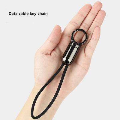 China Portable Multi Function Business Gift USB Key Chain Data Usb Fast Charging Wire Tie Key Chain for sale