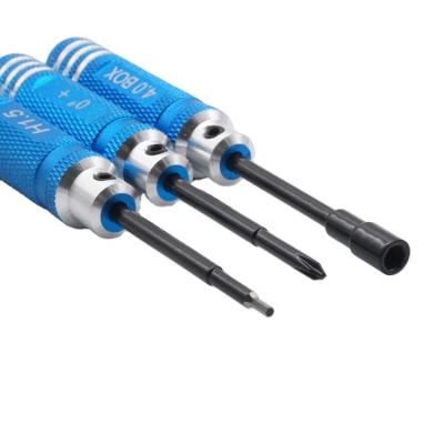 China Light China Made 1/24 Mini 4WD Model Car Elevating Car Repairing Assembly Tool Socket Combination Tool Screwdriver Style Blue for sale