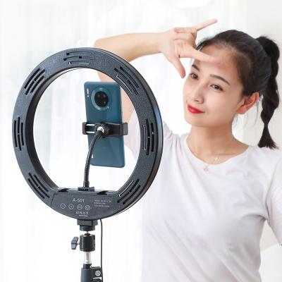 China wholesale 8 inch usb mobile phone ring light tripod stand ring light make up led soft ring light set A504 A504 for sale