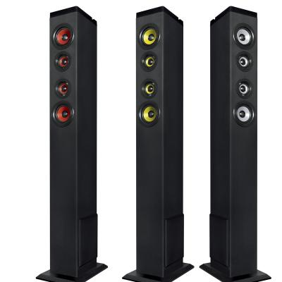 China Wireless system Samtronic 2.1CH BT floor standing tower speaker for TV FM wooden wireless soundbar function for sale