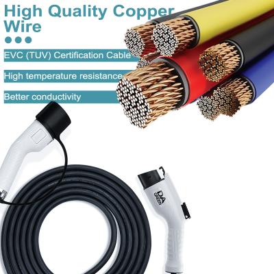 China EV Charging Type - 2 - Type 1 Electric Vehicle Fast Charging Cable 32 Amp EV Charging Cable for sale