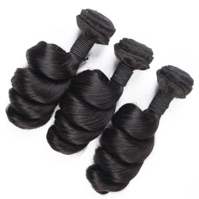 China Free Wave Virgin Human Hair HTHAIR Loose Tangle Real Hair , 100 Natural Cheap Peruvian Hair Extension for sale