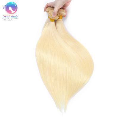 China Wholesale Straight Hair Weave Blonde 613 Virgin Hair , Unprocessed 100% Virgin Hair Blonde 613 Hair Bundle Extension for sale